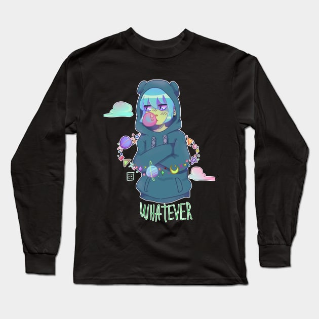 Whatever Bear Boy Long Sleeve T-Shirt by MitsuDai